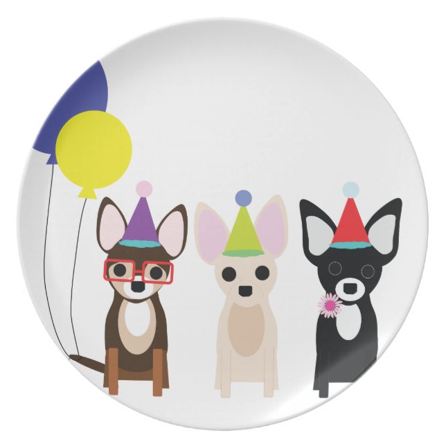 birthday-chihuahuas-stelieandco plate (Front)