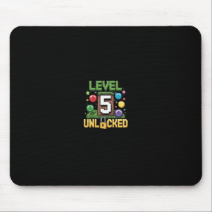 Birthday Children's Shirt Level 5 Unlocked 5 Mouse Pad