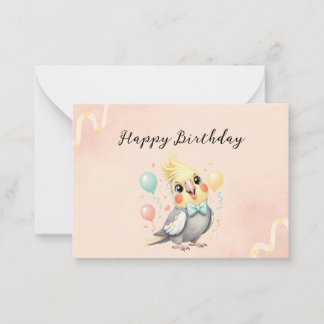 Birthday Chirps Balloon Wishes Birthday Card