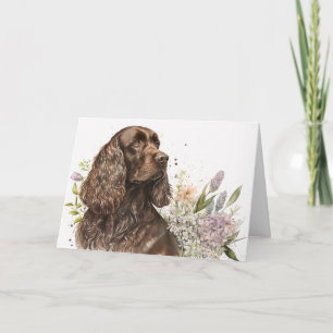 Birthday Chocolate Cocker Spaniel Card