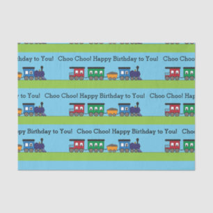 Birthday Choo Choo Train Tissue Paper