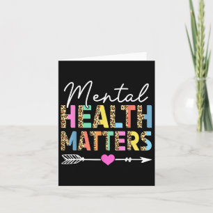 Birthday Christmas Leopard Mental Health S Awarene Card