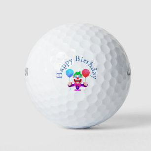 Birthday Clown Golf Balls