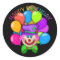 Birthday Clown unisex party sticker