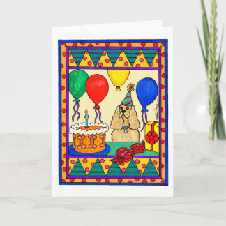 BIRTHDAY COCKER CARD