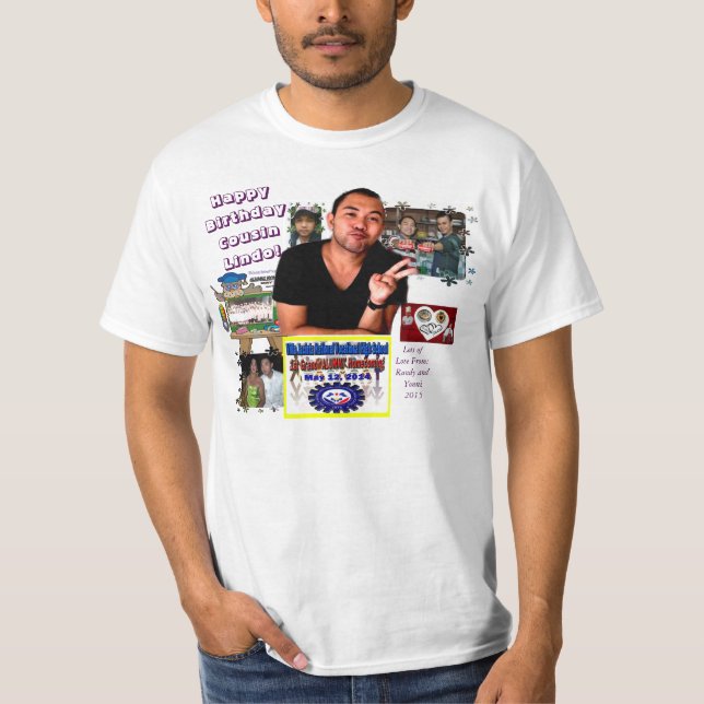 Birthday Collage T-Shirt (Front)
