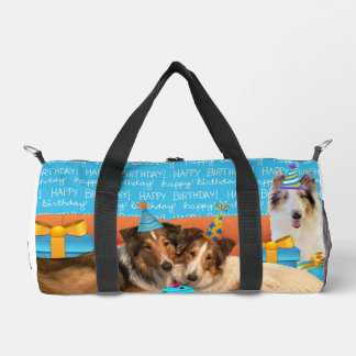 Birthday Collie Mom Duffle Bag
