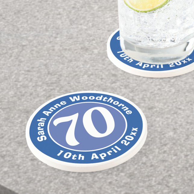 Birthday Commemoration with Name, Age, & Date Coaster (Creator Uploaded)