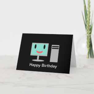 Birthday Computer Card