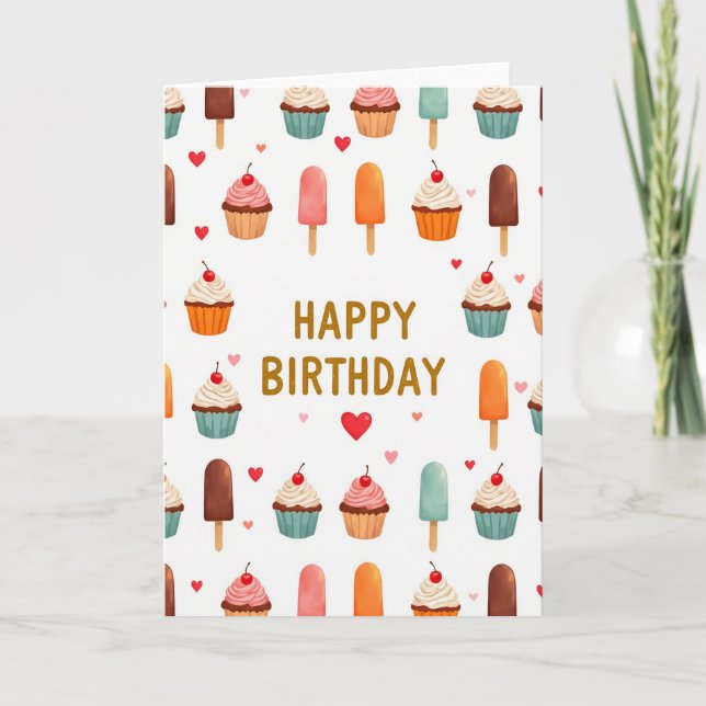 Birthday Confections Art Card (Front)