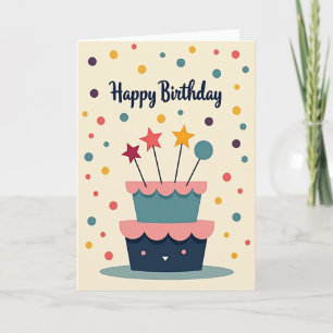 Birthday Confetti Design Card