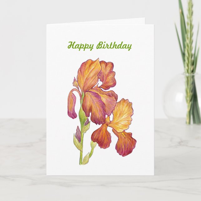 Birthday Contentment and Joy Card (Front)