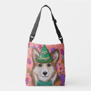 BIRTHDAY CORGI  CROSSBODY BAG