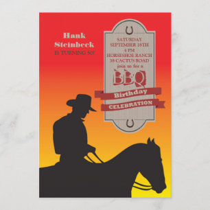 Birthday Cowboy Invitation