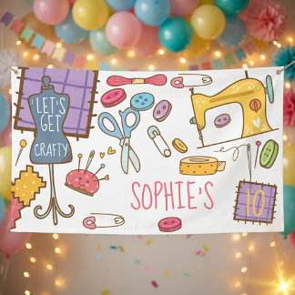 Birthday craft and art  banner