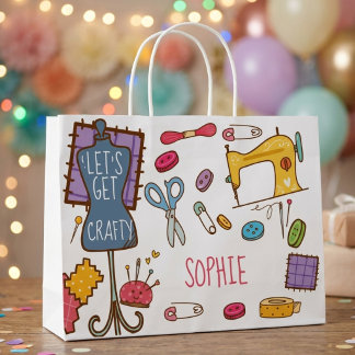 Birthday craft and art  large gift bag