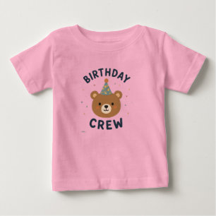 Birthday Crew Bear Toddler T-Shirt