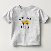 Birthday Crew Dump Truck Birthday Shirt