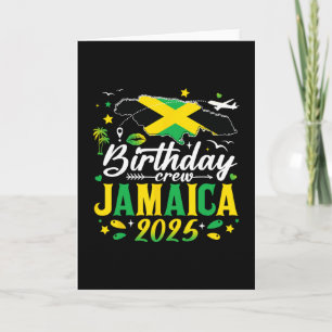 Birthday Crew Jamaica 2025 Family Cruise Vacation  Card