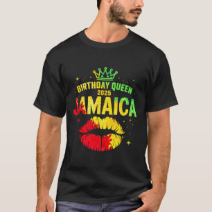 Birthday Crew Jamaica Trip 2025 Lips Bday Party Wo T-Shirt