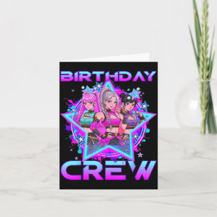 Birthday Crew K Pop Kids Girls K-pop Birthday Girl Card