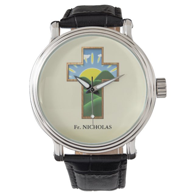 Birthday Cross Personalized Watch (Front)