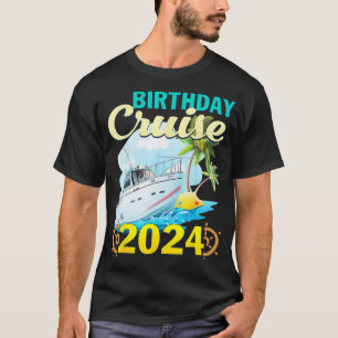 Birthday Cruise 2024 Mediterranean Cruising Family T-Shirt