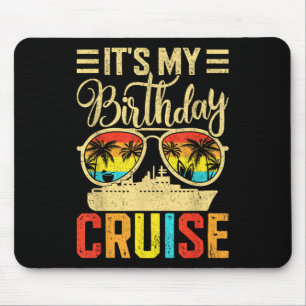 Birthday Cruise 2025 Family Matching Tee Summer Va Mouse Pad