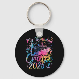 Birthday Cruise 2025 Family Vacation Uni-adults Bl Keychain