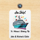 Birthday Cruise Funny Group Personalized  Magnet<br><div class="desc">This design may be personalized in the area provided by changing the photo and/or text. Or it can be customized by clicking Personalize this Template and then choosing the click to customize further option and delete or change the colour of the background, add text, change the text colour or style,...</div>