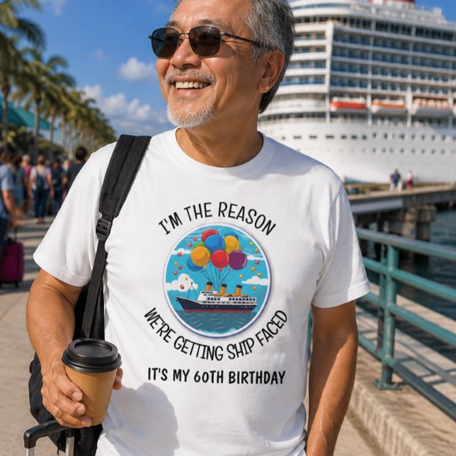 Birthday Cruise Funny Group Personalized  T-Shirt (Creator Uploaded)