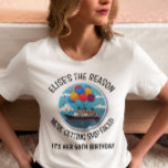 Birthday Cruise Funny Group Personalized  T-Shirt<br><div class="desc">This design may be personalized in the area provided by changing the photo and/or text. Or it can be customized by clicking Personalize this Template and then choosing the click to customize further option and delete or change the colour of the background, add text, change the text colour or style,...</div>