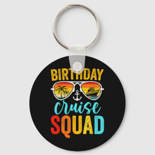 Birthday Cruise Squad 2025 Cruise Birthday Party V Keychain