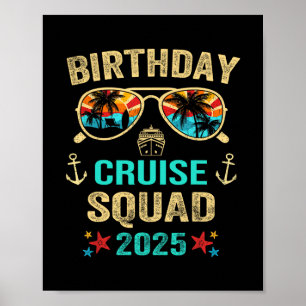 Birthday Cruise Squad 2025 Poster