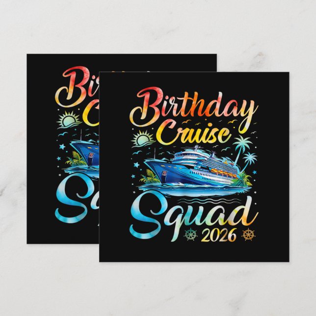 Birthday Cruise Squad 2026 (Front/Back)
