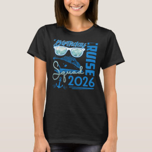 Birthday Cruise Squad 2026 Beach Island Europe Tri T-Shirt