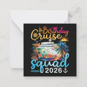Birthday Cruise Squad 2026 Card