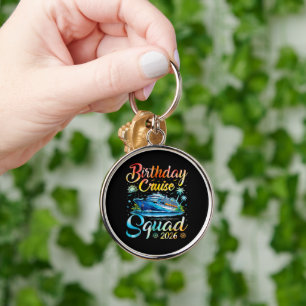 Birthday Cruise Squad 2026 Keychain