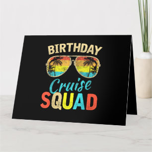 Birthday Cruise Squad Card