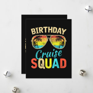 Birthday Cruise Squad Holiday Card