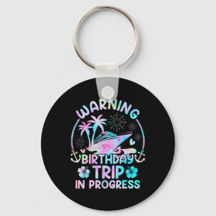 Birthday Cruise Squad Making Memories Together Men Keychain