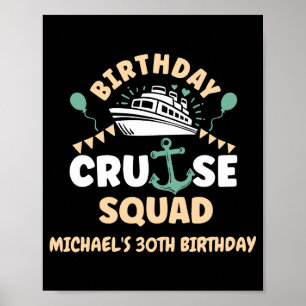 Birthday Cruise Squad Poster
