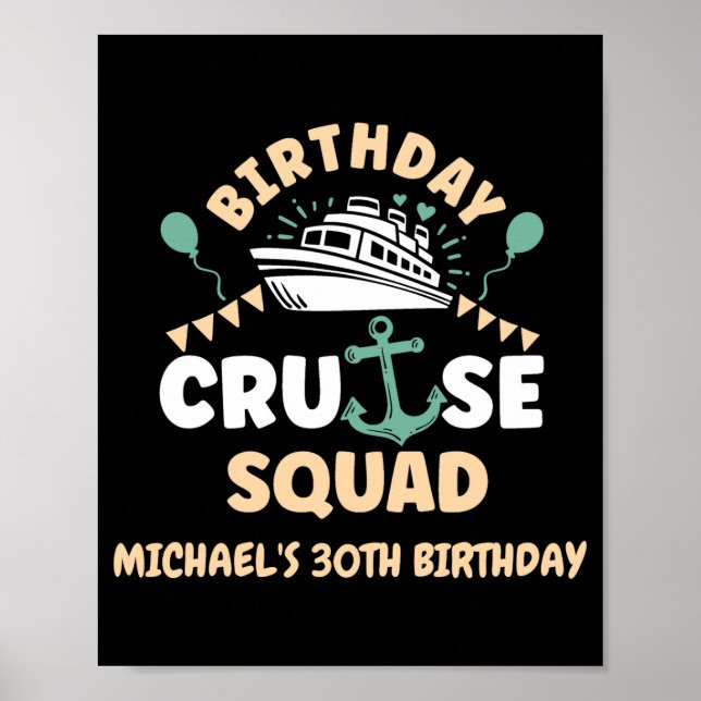 Birthday Cruise Squad  Poster (Front)