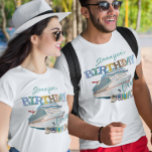 Birthday Cruise Squad Ship Personalized  T-Shirt<br><div class="desc">This design may be personalized in the area provided by changing the photo and/or text. Or it can be customized by clicking Personalize this Template and then choosing the click to customize further option and delete or change the colour of the background, add text, change the text colour or style,...</div>