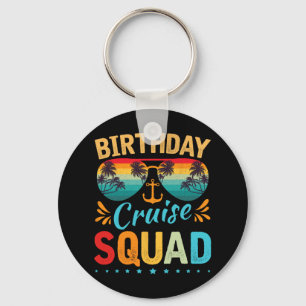 Birthday Cruise Squad Tee Family Birthday Party Va Keychain
