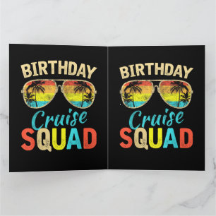Birthday Cruise Squad Thank You Card