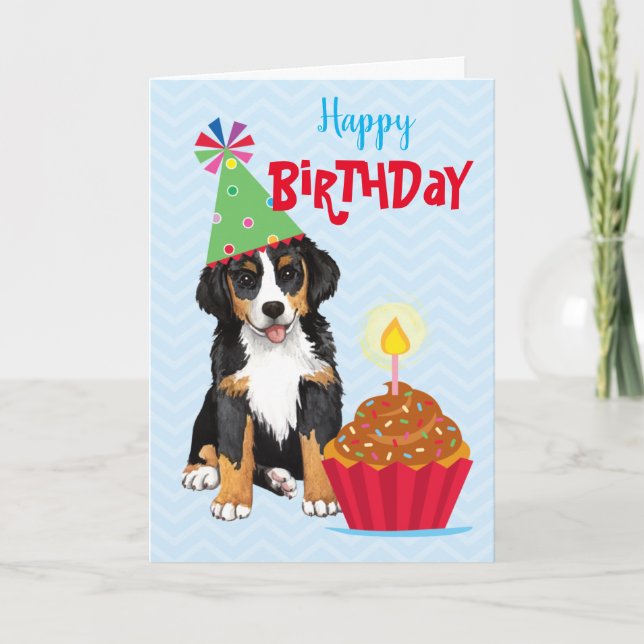 Birthday Cupcake Berner Card (Front)