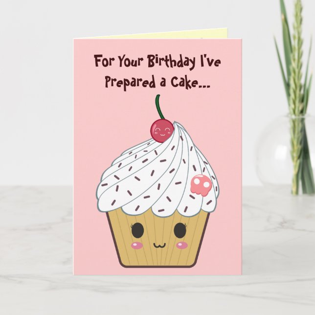 Birthday Cupcake Card (Front)