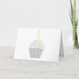 Birthday Cupcake Card (Blank)