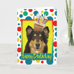 Birthday Cupcake - Collie - Caroline Card